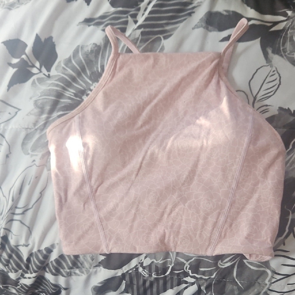 BuffBunny Blush Pink Floral Ivy Crop Top